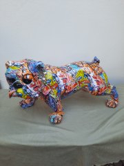 Streetart Hund groß
