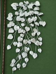 Wanddekoration silber - weiss  ca. 110 cm hoch